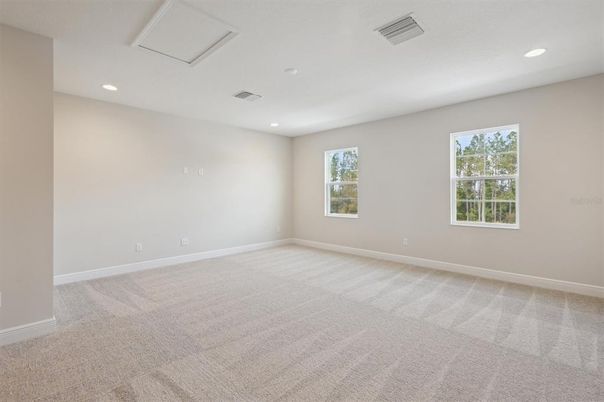 Empty room, Interior, Recessed Lighting