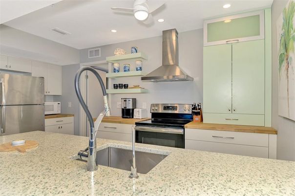 Interior, Kitchen, Recessed Lighting, Stainless Steel Appliances