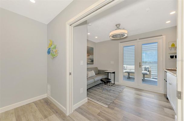 Interior, Recessed Lighting, Wood Texture Flooring