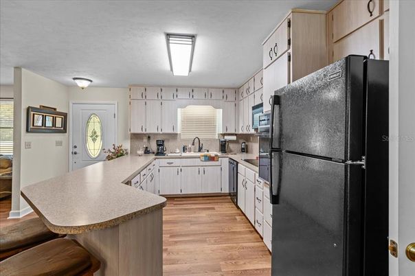 Interior, Kitchen, Wood Texture Flooring