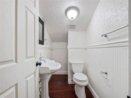 Bathroom, Interior, Wood Texture Flooring