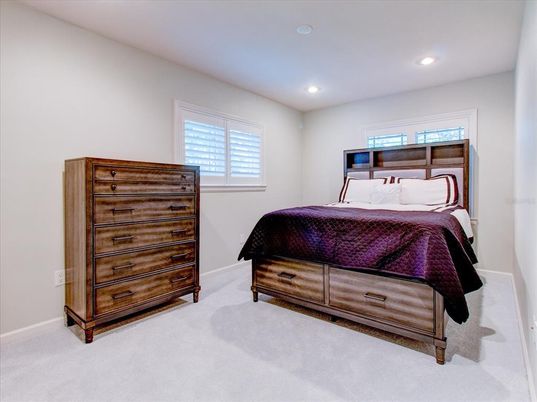 Bedroom, Interior, Recessed Lighting