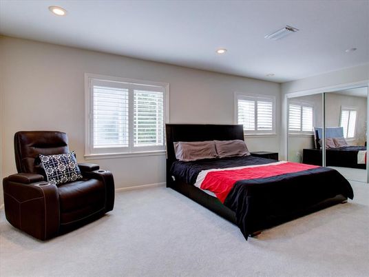 Bedroom, Interior, Recessed Lighting