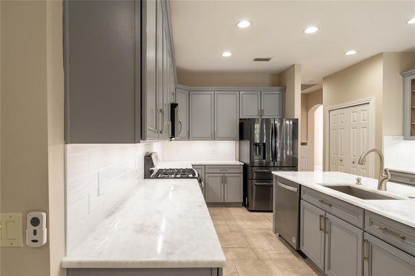 Interior, Kitchen, Recessed Lighting, Stainless Steel Appliances