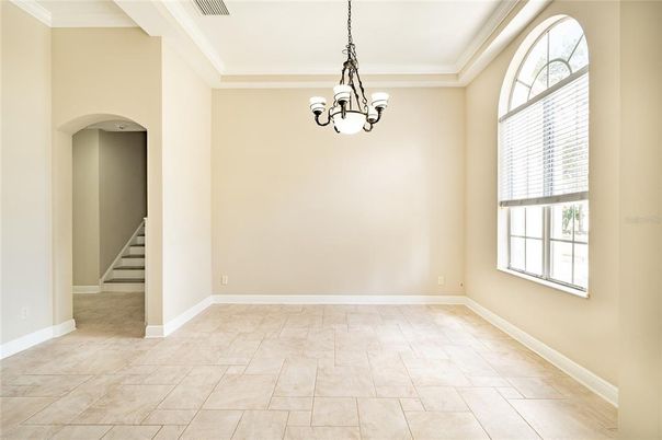 Chandelier, Empty room, Interior