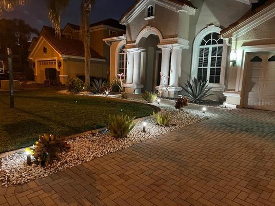 Attached, Backyard, Exterior, Facade, Mediterranean