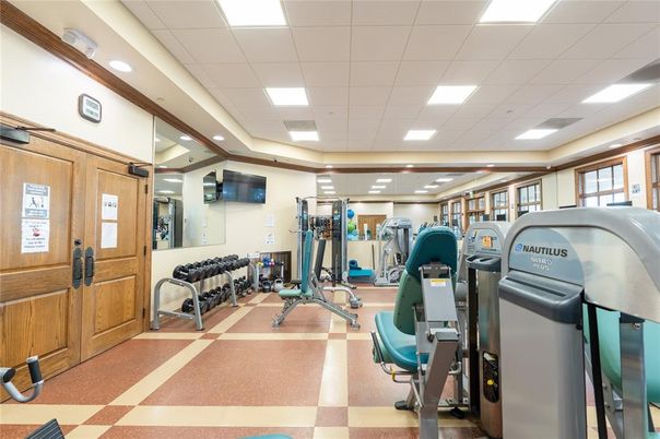Fitness Equipment, Interior, Recessed Lighting