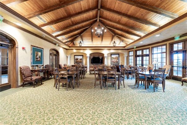Chandelier, Dining room, Interior, Recessed Lighting, Wooden Beams, Wooden Ceilings