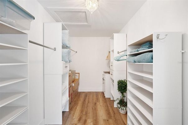 Interior, Walk-in Closets, Wood Texture Flooring
