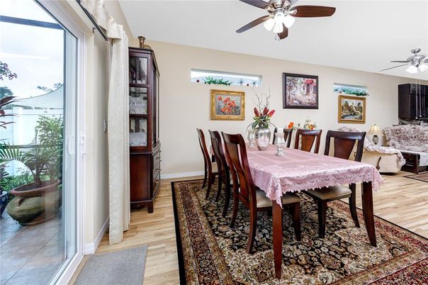 Dining room, Interior, Wood Texture Flooring