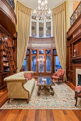 Chandelier, Fireplace, Interior, Living room, Wood Texture Flooring