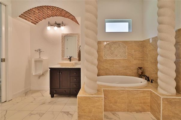 Bathroom, Dual Sink Vanities, Interior, Marble
