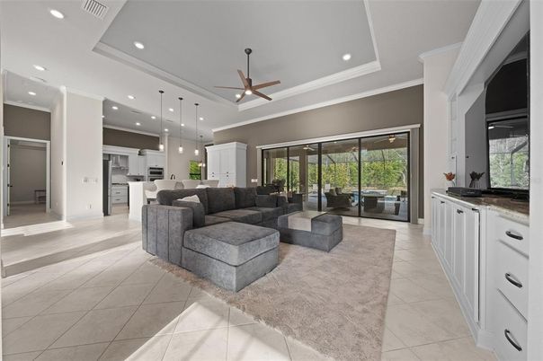 Interior, Kitchen, Living room, Pendant Lights, Recessed Lighting