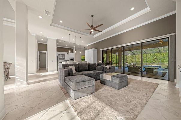 Interior, Kitchen, Living room, Pendant Lights, Recessed Lighting