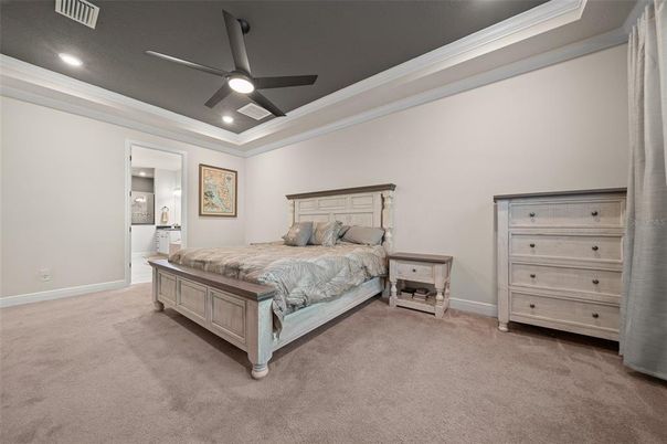 Bedroom, Interior, Recessed Lighting