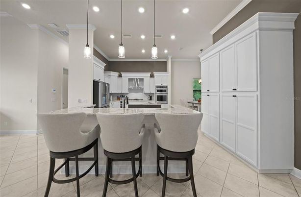 Interior, Kitchen, Pendant Lights, Recessed Lighting, Stainless Steel Appliances
