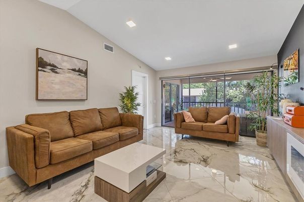 Interior, Living room, Marble, Recessed Lighting