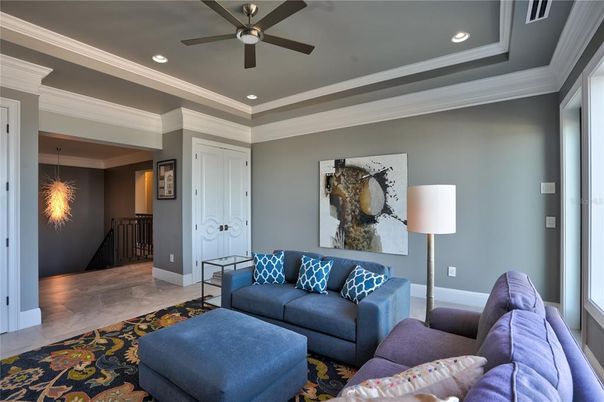 Interior, Living room, Recessed Lighting