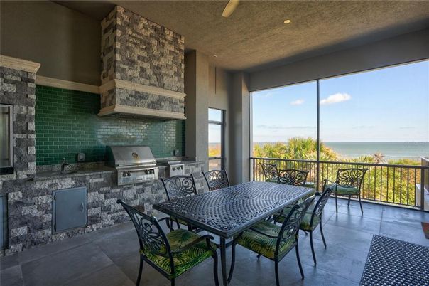 Dining room, Interior, Stone Walls, Water