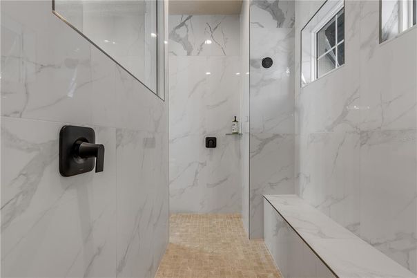 Bathroom, Interior, Marble Walls