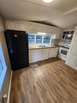 Interior, Kitchen, Wood Texture Flooring