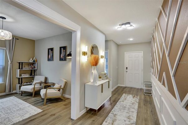 Interior, Pendant Lights, Recessed Lighting, Wood Texture Flooring