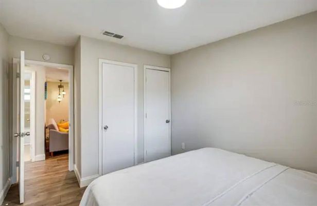 Bedroom, Interior, Wood Texture Flooring