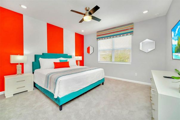 Bedroom, Interior, Recessed Lighting