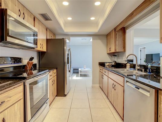 Interior, Kitchen, Recessed Lighting, Stainless Steel Appliances