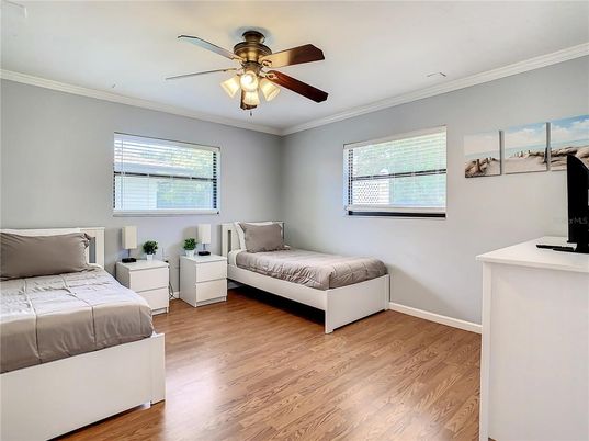 Bedroom, Interior, Wood Texture Flooring