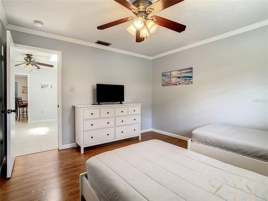Bedroom, Interior, Wood Texture Flooring