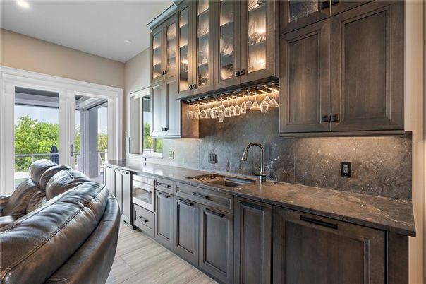 Interior, Kitchen, Living room, Recessed Lighting, Wood Texture Flooring