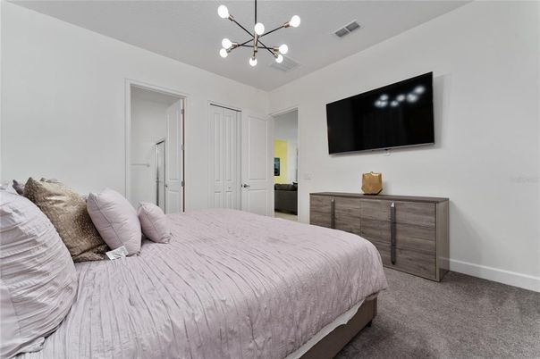 Bedroom, Interior, Pendant Lights