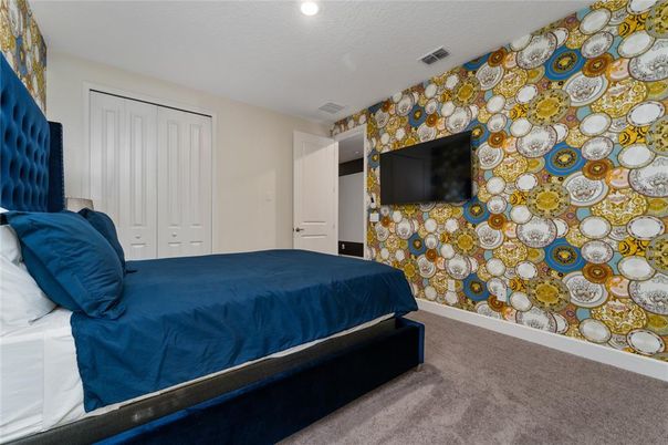 Bedroom, Interior, Recessed Lighting