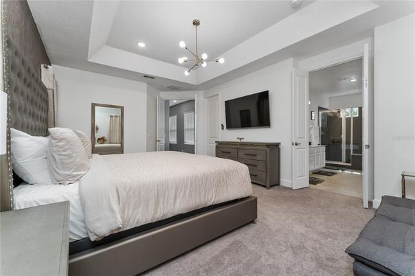 Bedroom, Interior, Pendant Lights, Recessed Lighting