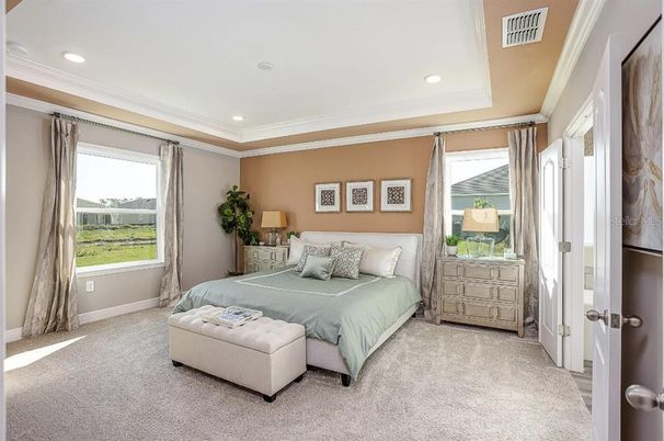 Bedroom, Interior, Recessed Lighting