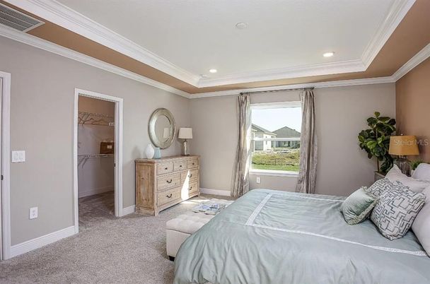 Bedroom, Interior, Recessed Lighting