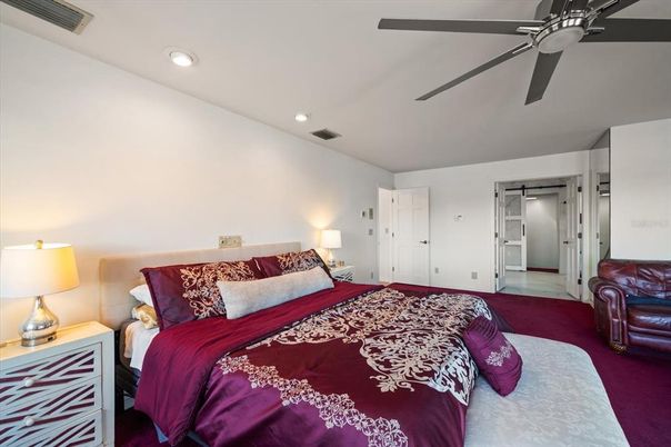 Bedroom, Interior, Recessed Lighting