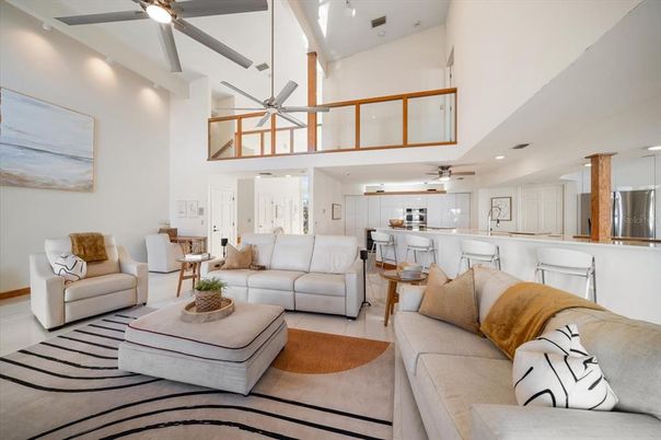 Interior, Kitchen, Living room, Recessed Lighting