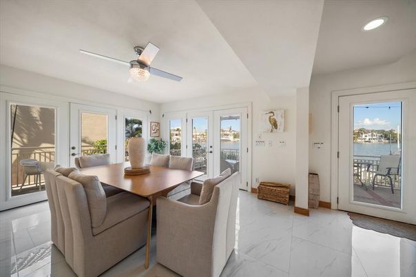 Dining room, Interior, Marble, Recessed Lighting, Water