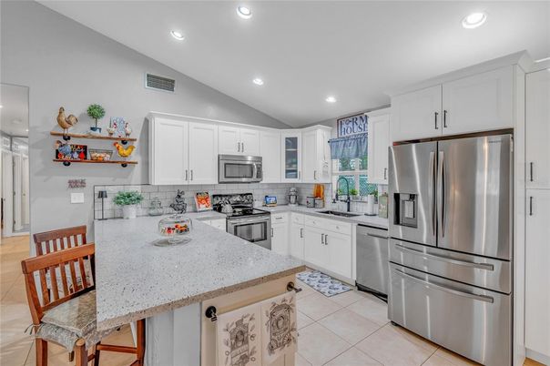 Interior, Kitchen, Recessed Lighting, Stainless Steel Appliances
