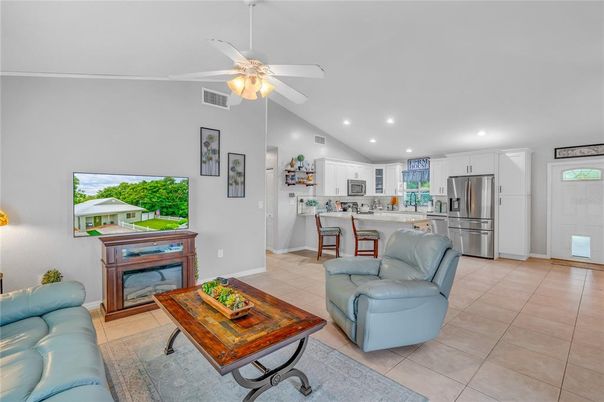 Interior, Kitchen, Living room, Recessed Lighting, Stainless Steel Appliances
