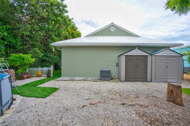Backyard, Detached Garage, Exterior