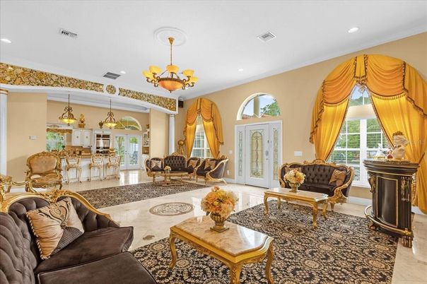 Chandelier, Interior, Living room, Pendant Lights, Recessed Lighting