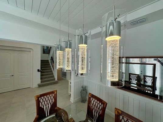 Dining room, Interior, Pendant Lights