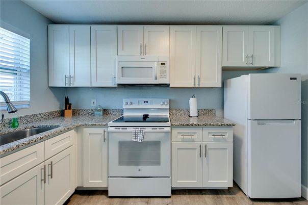 Interior, Kitchen, Wood Texture Flooring