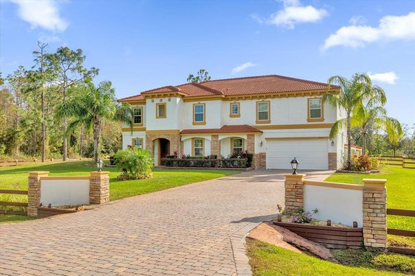 Attached, Backyard, Exterior, Facade, Mediterranean