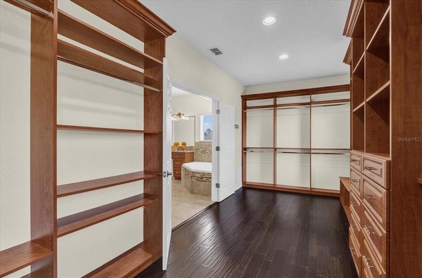 Interior, Recessed Lighting, Walk-in Closets, Wood Texture Flooring