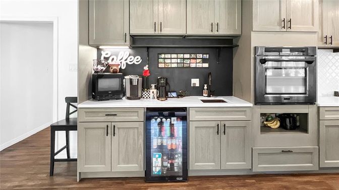 Interior, Kitchen, Wood Texture Flooring