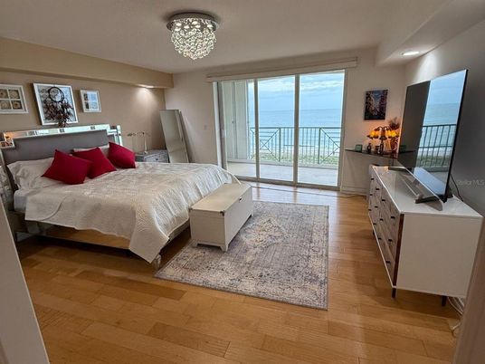 Bedroom, Interior, Water, Wood Texture Flooring